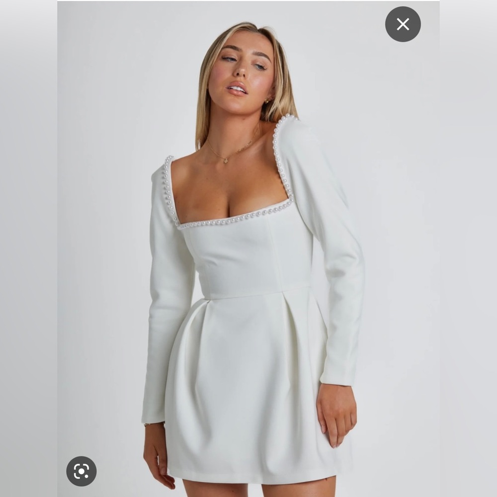 Viral Oddmuse Ultimate Pearl Dress White size M